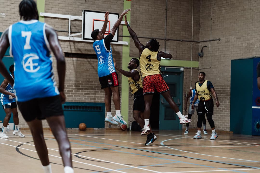Basketball player in action