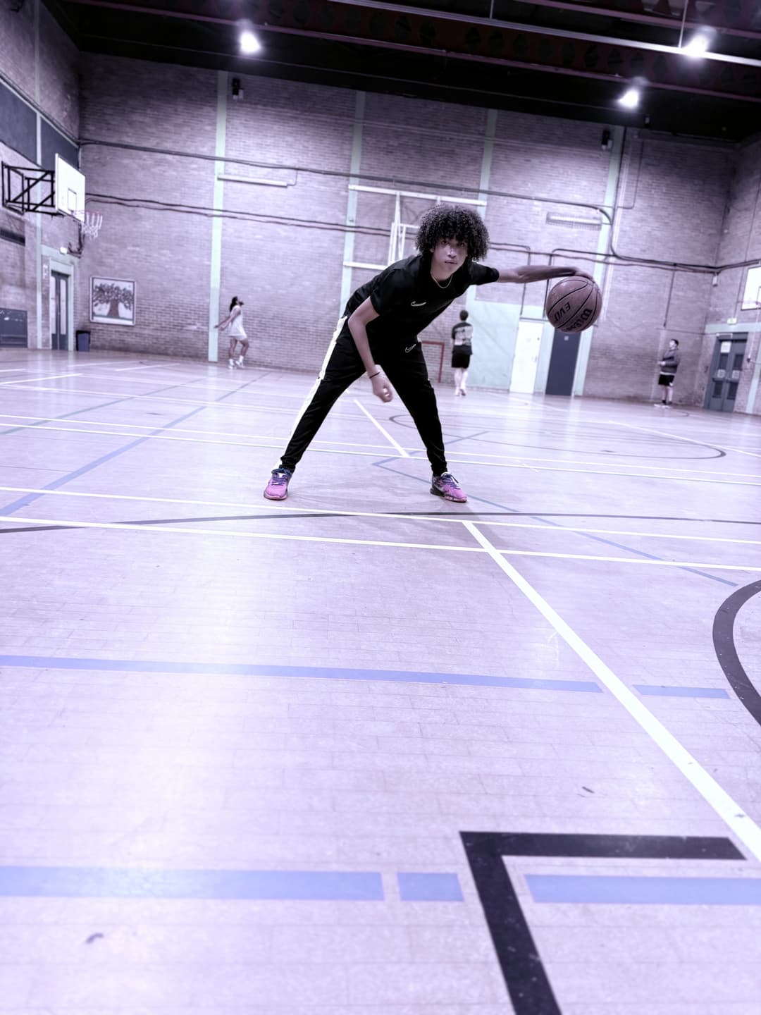 Fun basketball training session