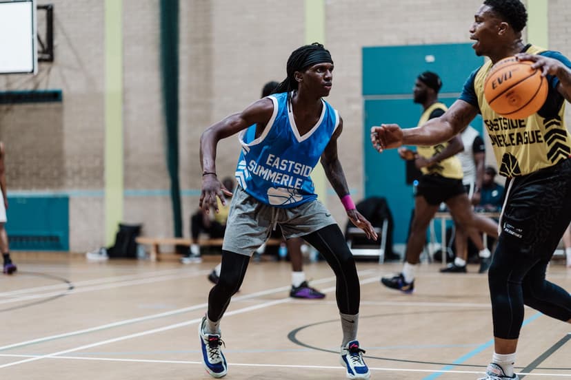 Basketball player training